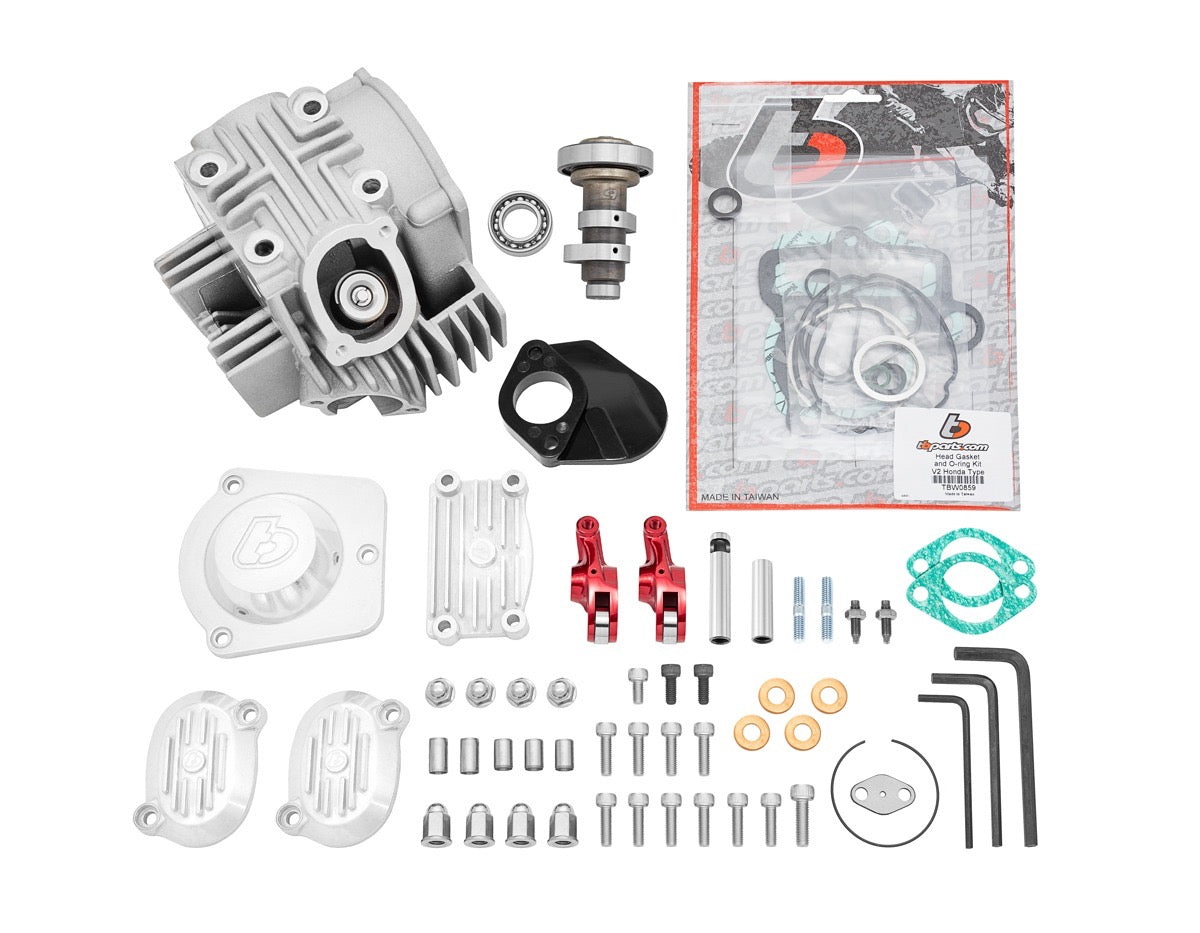 TB Parts V2 Race Head Kit & Stg 1 cam – Honda 50cc & 70cc Various Models
